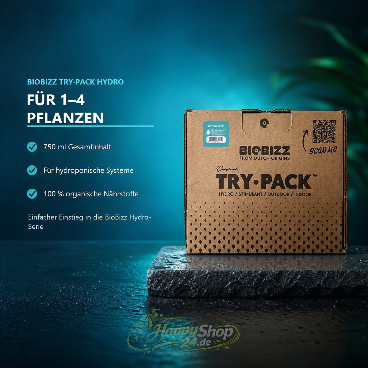 BioBizz Try·Pack Hydro – Anwendung und Produktvorteile