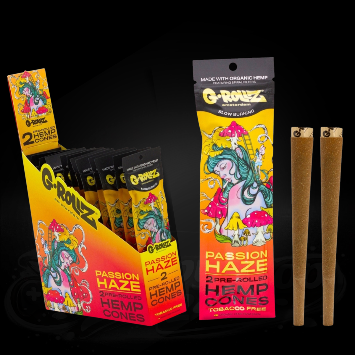 G-Rollz - Blunt Cones - Passion Haze - 2x King Size Hemp Cones