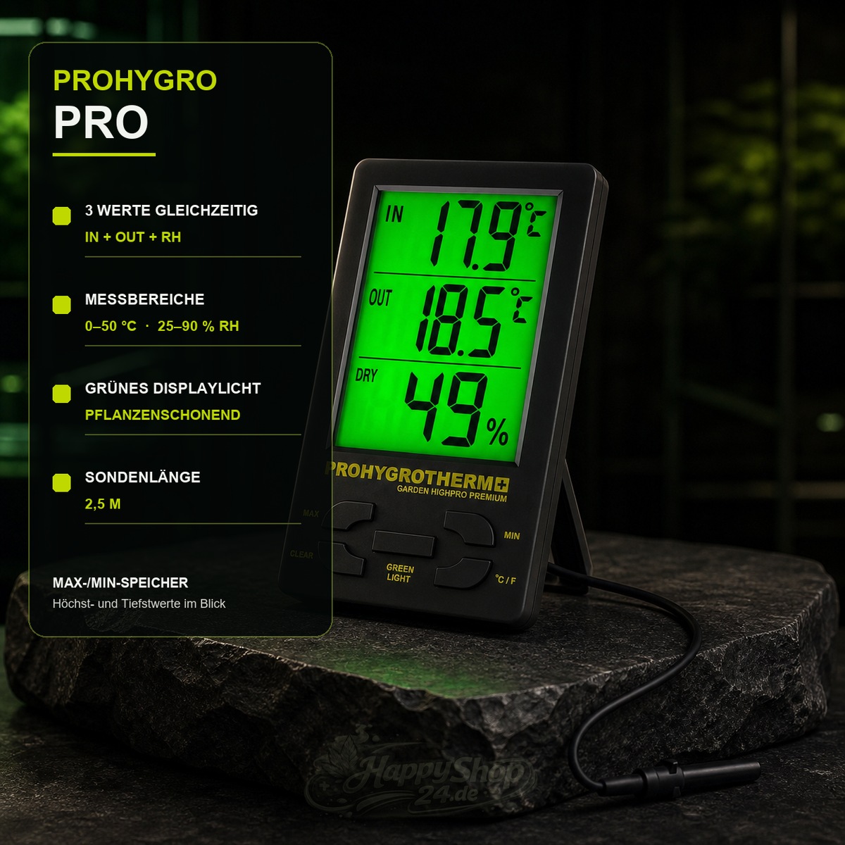 Garden HighPro ProHygro Pro – technische Daten