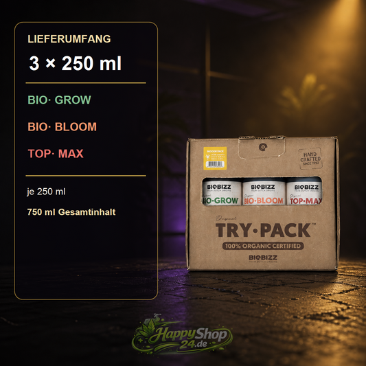 BioBizz Try·Pack Indoor – 3 × 250 ml – Produktbild 2