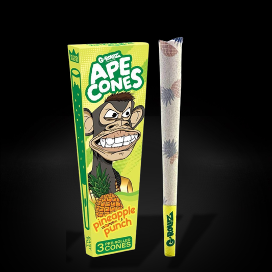 Ape Cones - Pineapple Punch - Squeeze Filter - 3 Pre-Rolled King Size Cones
