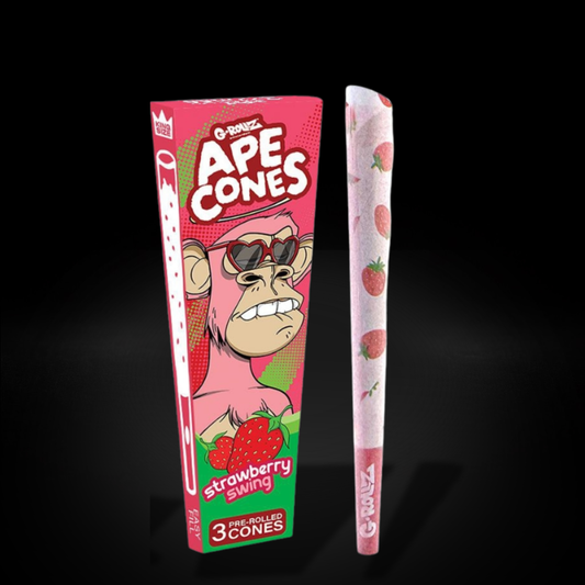 Ape Cones - Strawberry Swing - Squeeze Filter - 3 Pre-Rolled King Size Cones