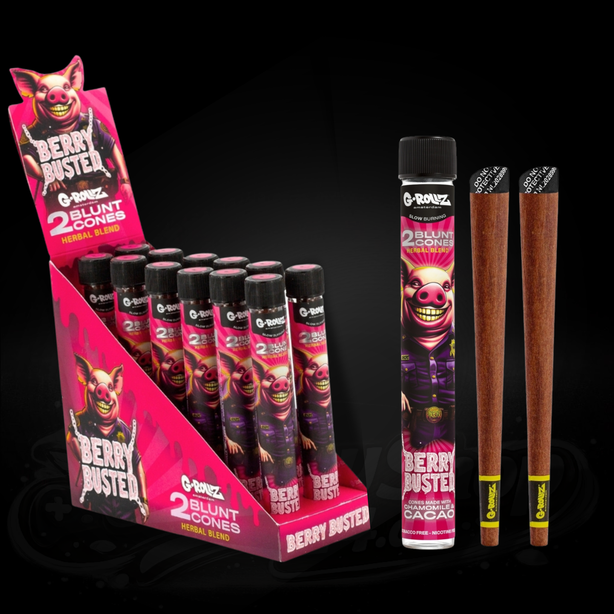 G-Rollz - Blunt Cones - Berry Busted - 2x King Size Blunt Cones