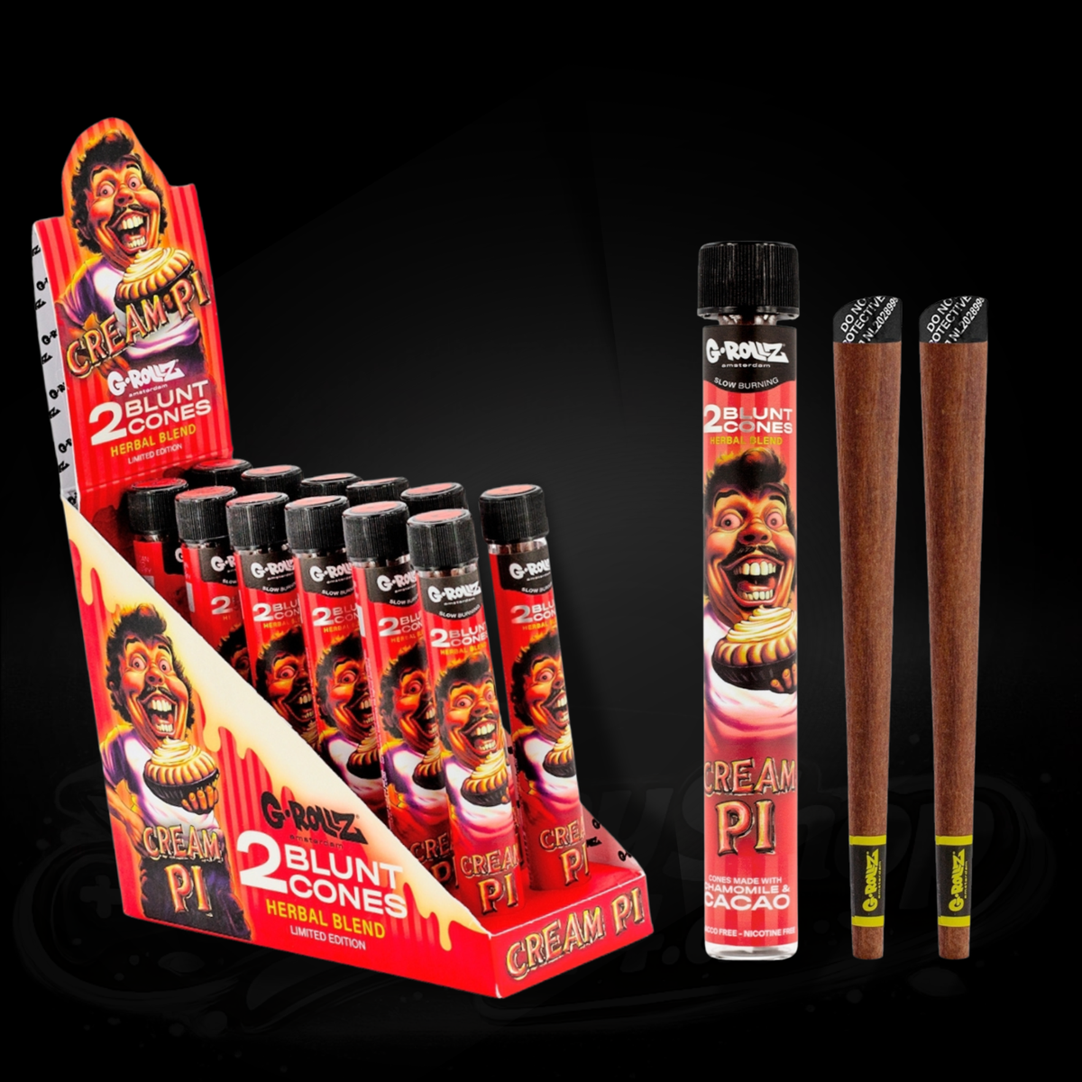 G-Rollz - Blunt Cones - Cream Pi - 2x King Size Blunt Cones