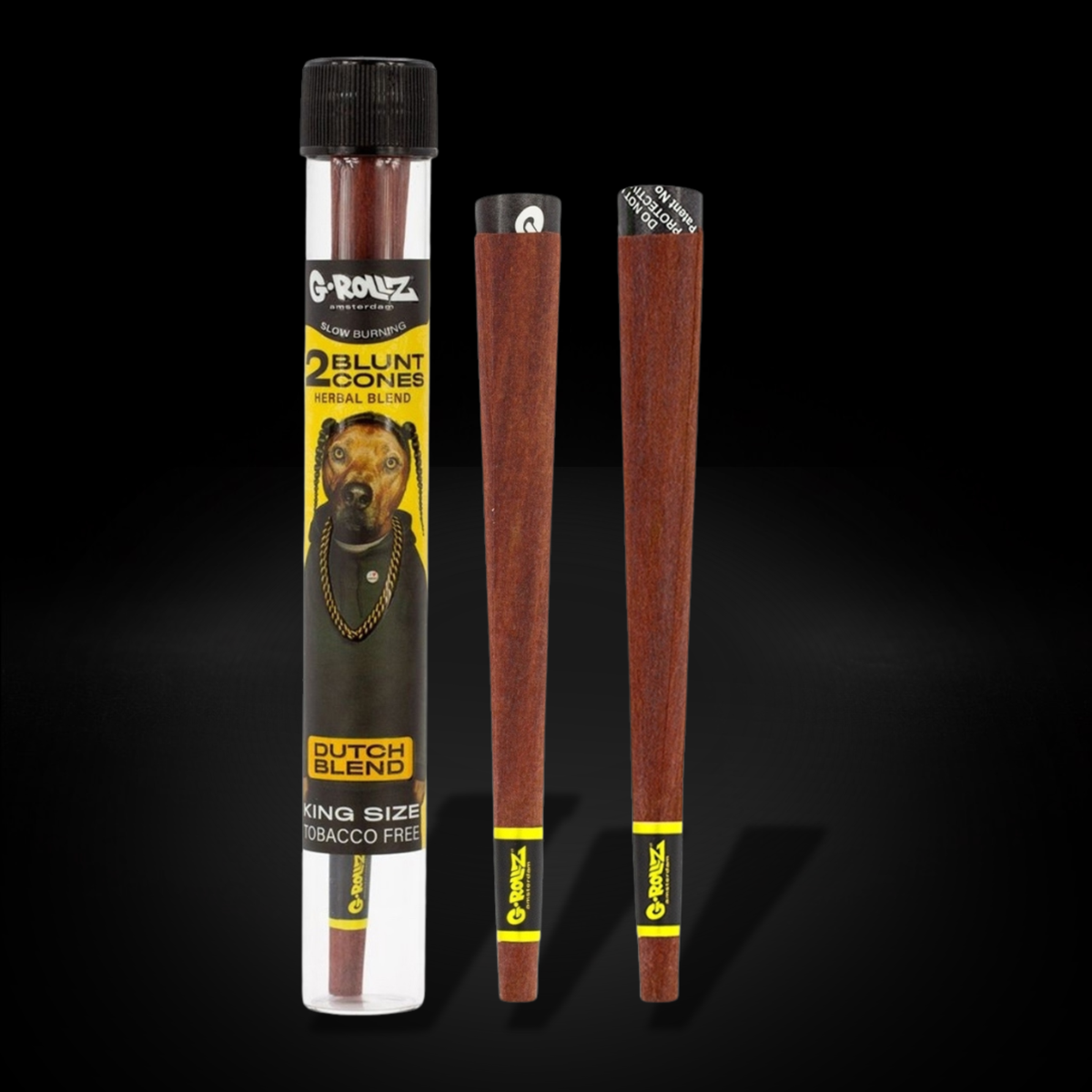G-Rollz x The Dog - Blunt Cones - Dutch Blend - Terpene Infused - 2x King Size Blunt Cones