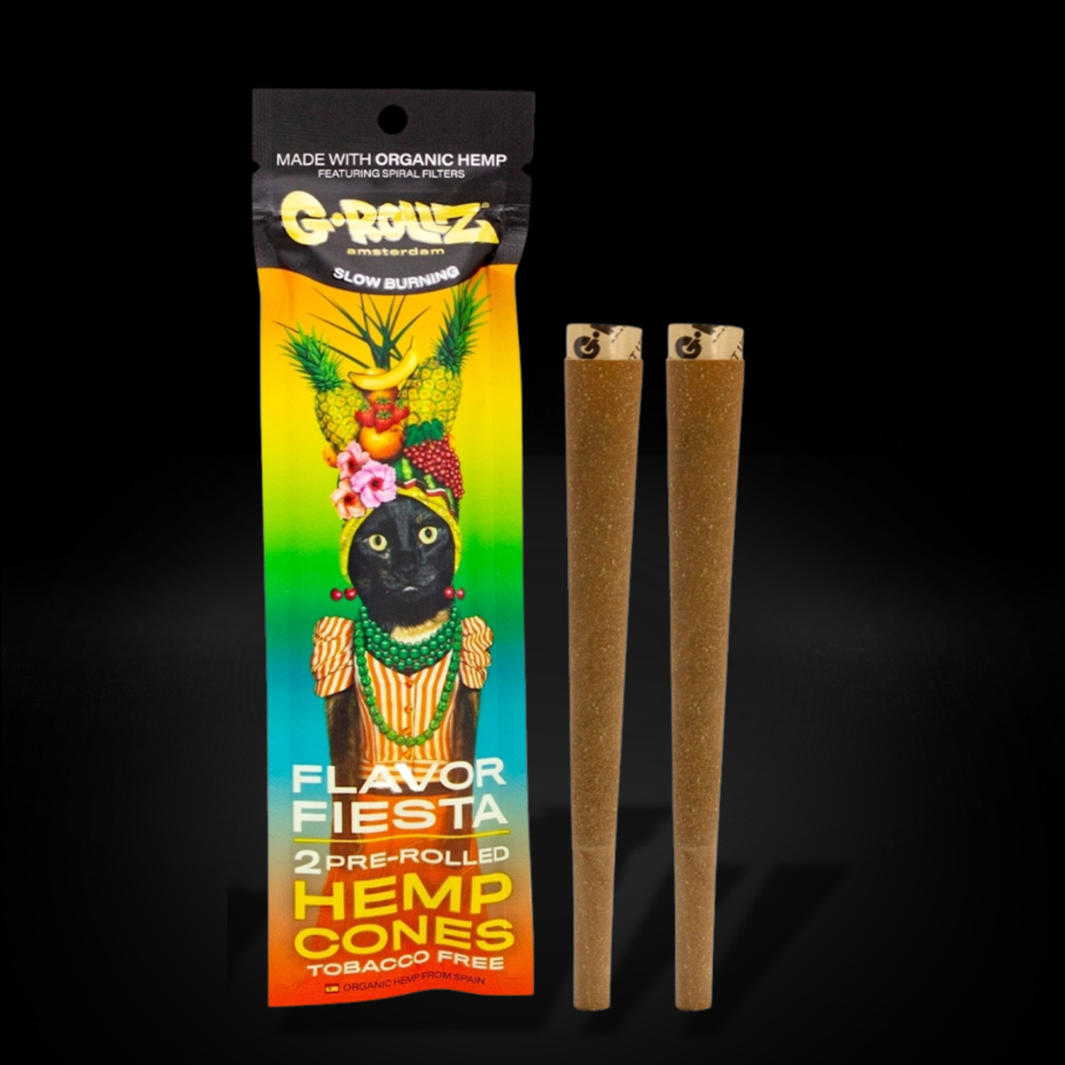 G-Rollz - Blunt Cones - Flavor Fiesta - 2x King Size Hemp Cones