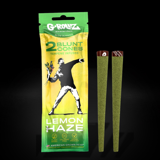Banksy's Graffiti - Blunt Cones - Lemon Haze - 2x King Size Blunt Cones