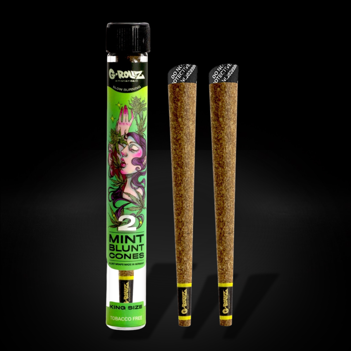 G-Rollz - Blunt Cones - Mint - 2x King Size Blunt Cones