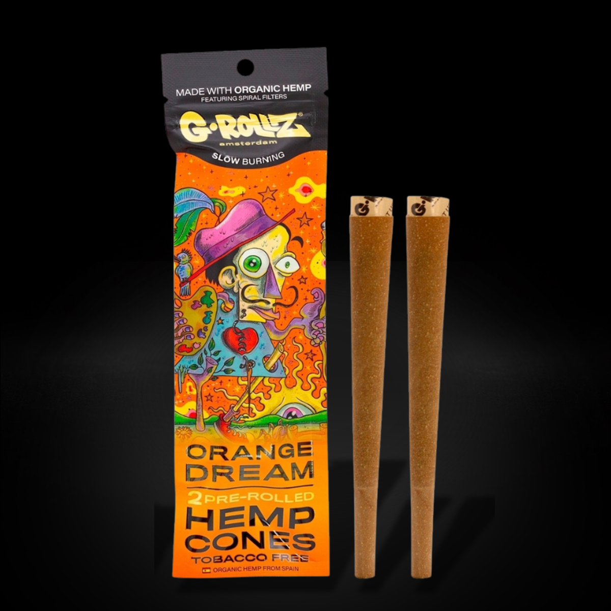 G-Rollz - Blunt Cones - Orange Dream - 2x King Size Hemp Cones
