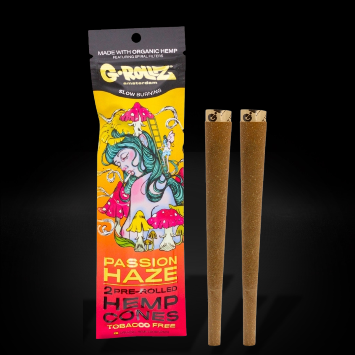 G-Rollz - Blunt Cones - Passion Haze - 2x King Size Hemp Cones