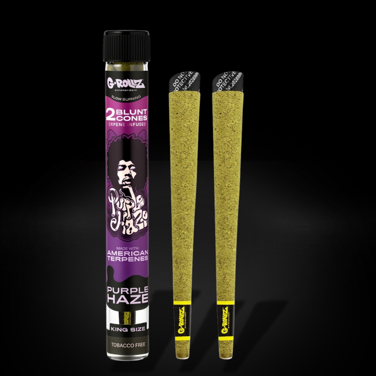 G-Rollz - Blunt Cones - Purple Haze - 2x King Size Blunt Cones