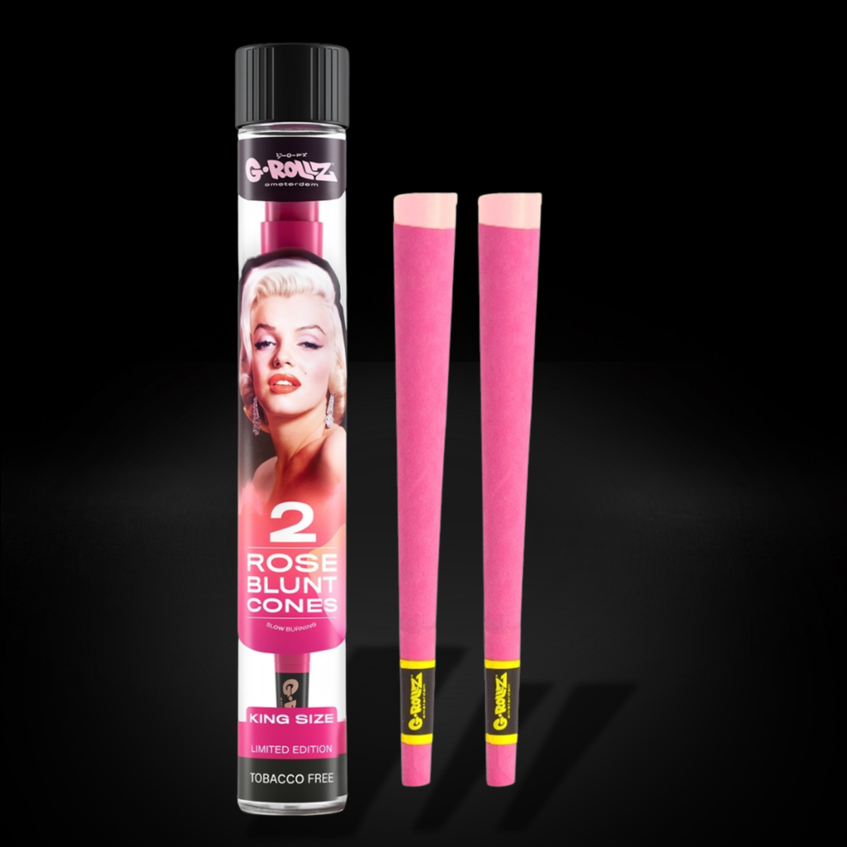 G-Rollz x Fabulous Face - Blunt Cones - Rose - 2x King Size Blunt Cones