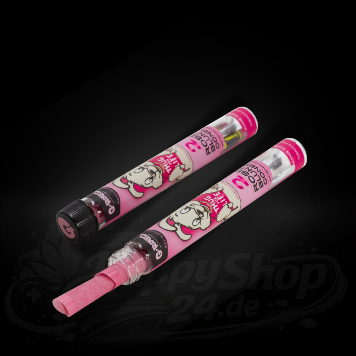 G-Rollz x Banksy's Graffiti - Blunt Cones - Rose - 2x King Size Blunt Cones
