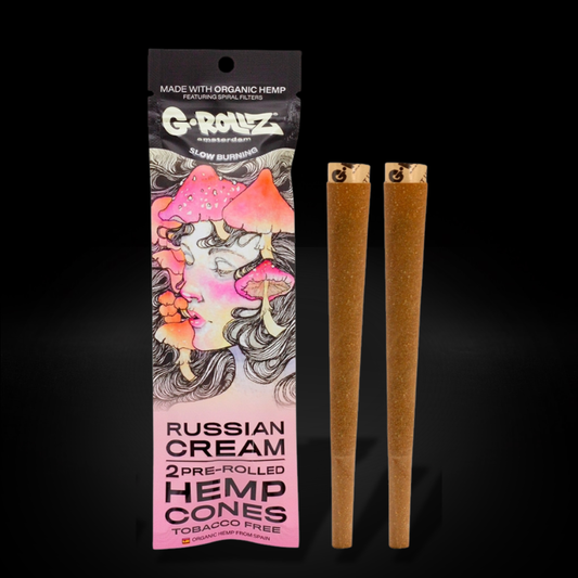 G-Rollz - Blunt Cones - Russian Cream - 2x King Size Hemp Cones