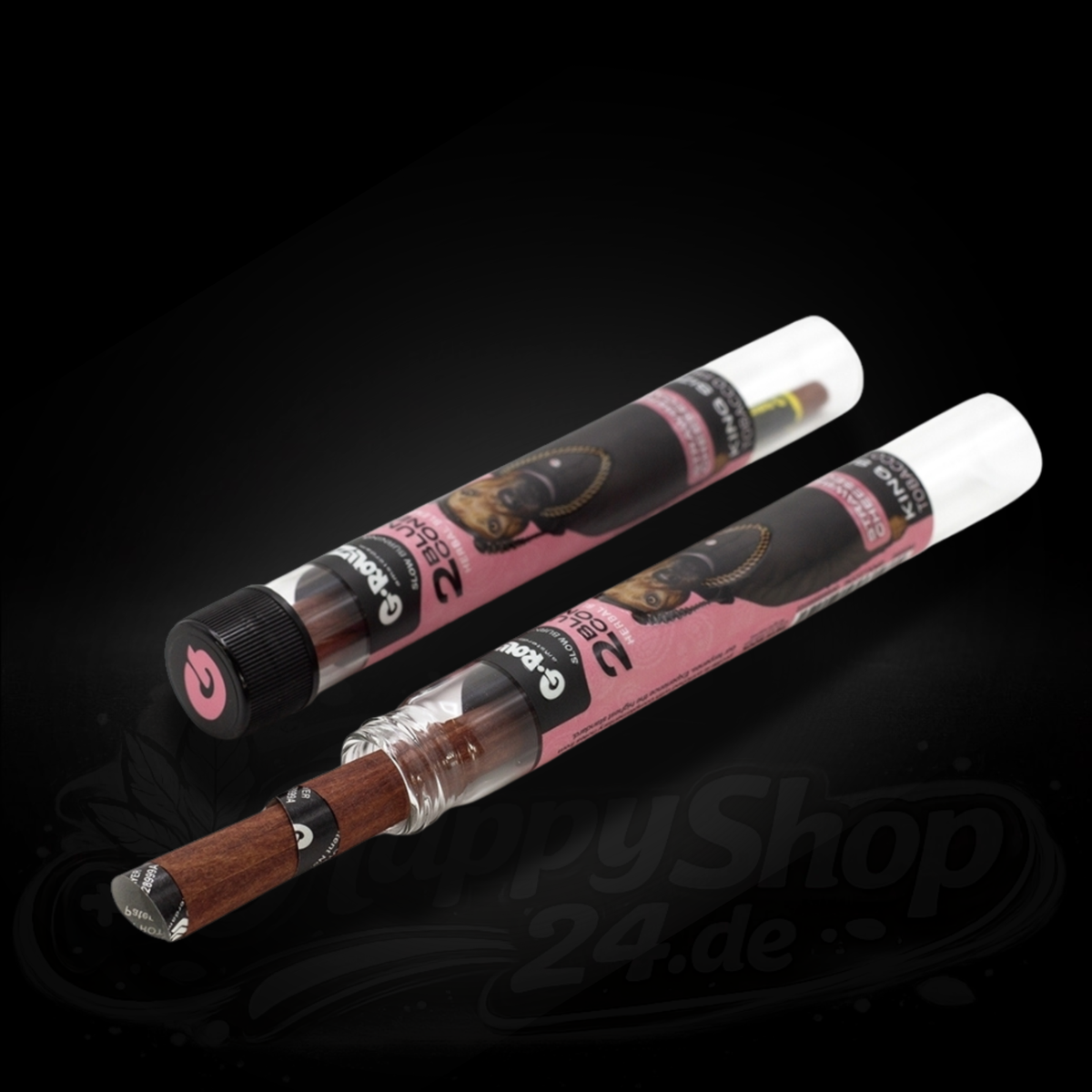 G-Rollz x The Dog - Blunt Cones - Strawberry Cheesecake - Terpene Infused - 2x King Size Blunt Cones