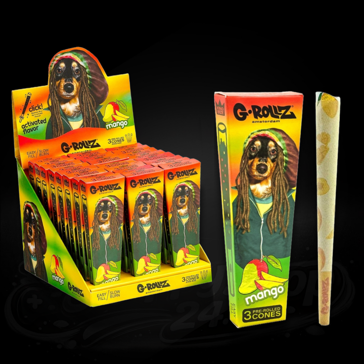 G-Rollz – Mango – 3 Pop Cones